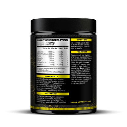 Beast Pharm PUMP - Stim Free Pre Workout - 30 Servings
