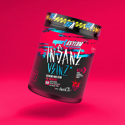 Sport Asylum Insane Veinz Pre Workout - 484g BBE 07/2025