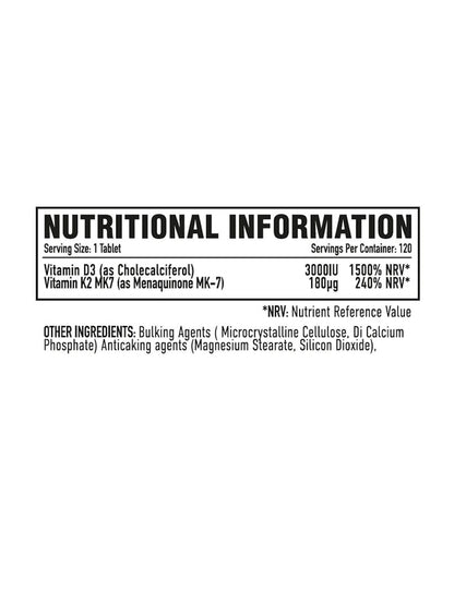 Per4m D3 Plus K2 x 120 Tablets