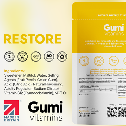 Gumi Vitamins Restore-B12 Gummies