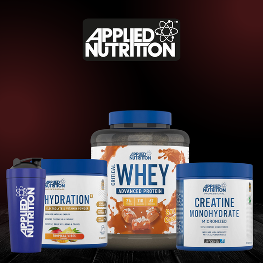 Applied Nutrition Bundle (Whey Protein, Pre-Workout, Hydration Formula, Creatine)