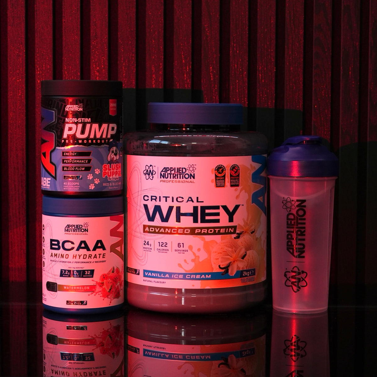 Applied Nutrition Critical Whey & Non-Stim Pump Bundle — all included products