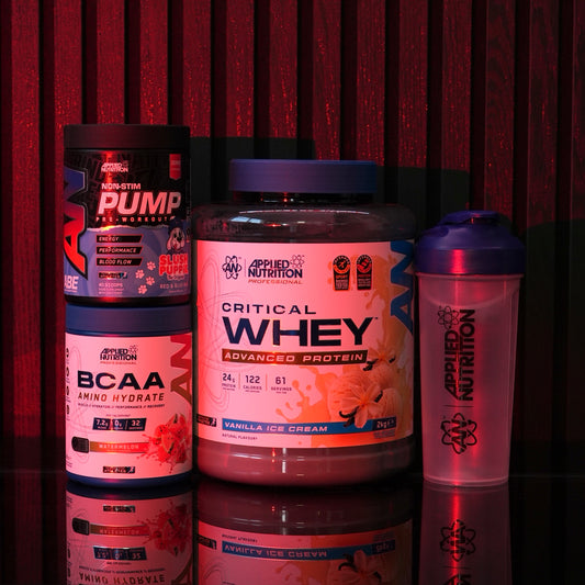 Applied Nutrition Critical Whey & Non-Stim Pump Bundle — all included products