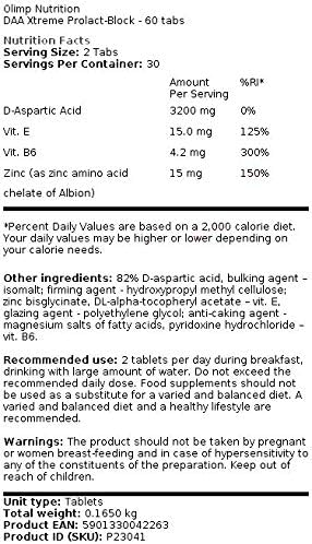Olimp Labs DAA Xtreme Prolact-Block Tablets, Pack of 60 Tablets